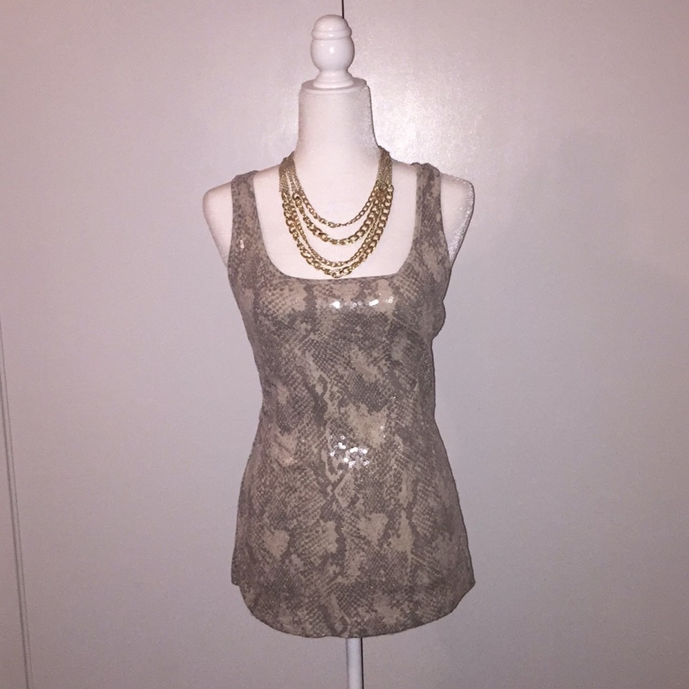 Sequin tank top